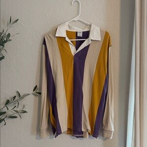 Urban Outfitters Purple and Gold Top